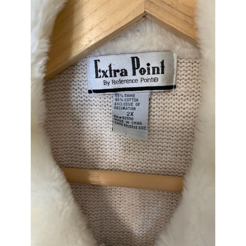 EXTRA POINT by Reference Point Vintage Ugly Christmas Knit Sweater Vest - 2X - Picture 11 of 13